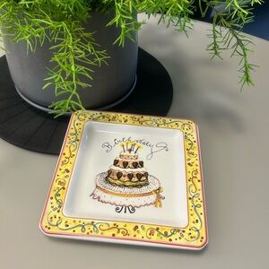 Birthday Cake Decorative Plate